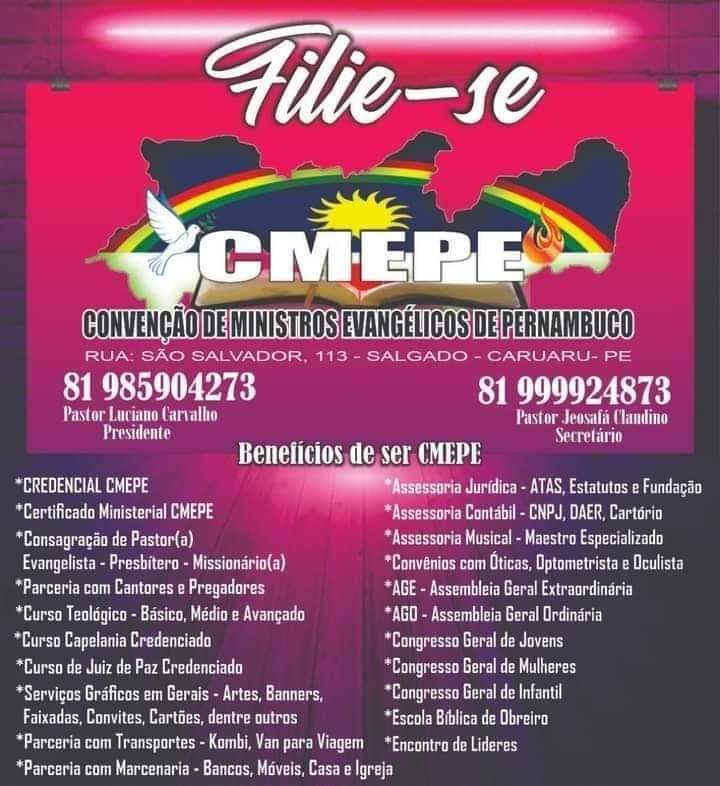 CMEPE CONVENÇÃO DE MINISTROS EVANGELICOS DE PERNAMBUCO