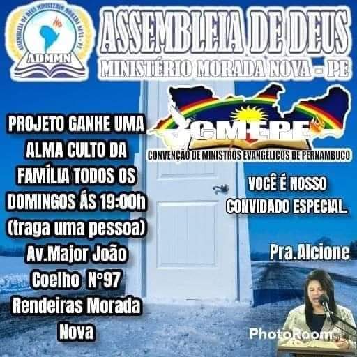 CULTO DA FAMILIA PROJETO GANHE UMA ALMA