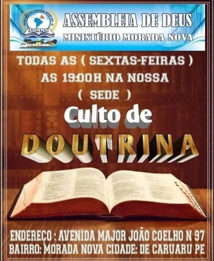 CULTO DE DOUTRINA